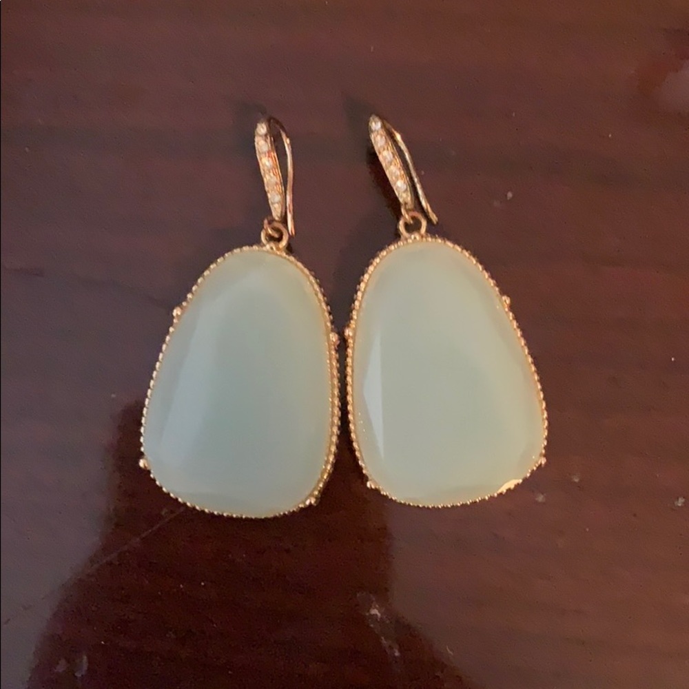 INC blue stone earrings